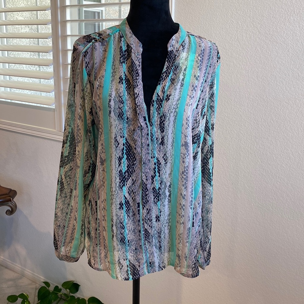 NY Collection blouse multicolored